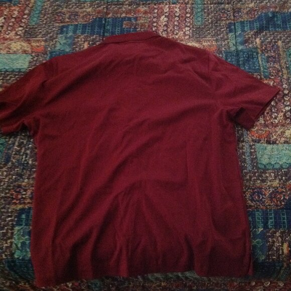 Banana Republic Men's Luxe Touch Burgundy Button-Down Polo Shirt - Large - NWT - Picture 6 of 8